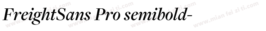 FreightSans Pro semibold字体转换